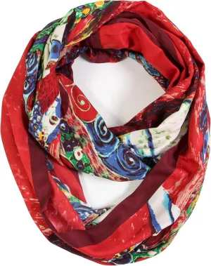 Scarfand's Mixed Colors Oil Paint Tie-dye Spring Fashion Versatile Lightweight Infinity Scarves Head Wrap