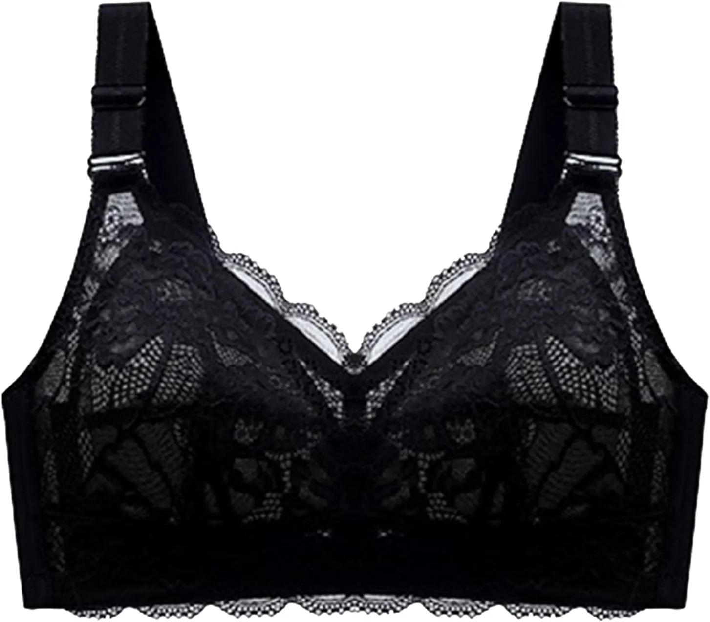 Smart & Sexy Women's Sheer Mesh Demi Underwire Bra Seamless Bandeau Medium Support Silk Fall Bra Smooth