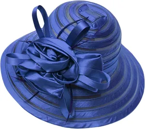 Spring Summer Mesh Sunshade Hat Flower Temperament Wedding Dress Hat Sun Dome Large Brim Hat Fashion Hat Forestry