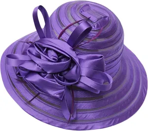 Spring Summer Mesh Sunshade Hat Flower Temperament Wedding Dress Hat Sun Dome Large Brim Hat Fashion Hat Forestry