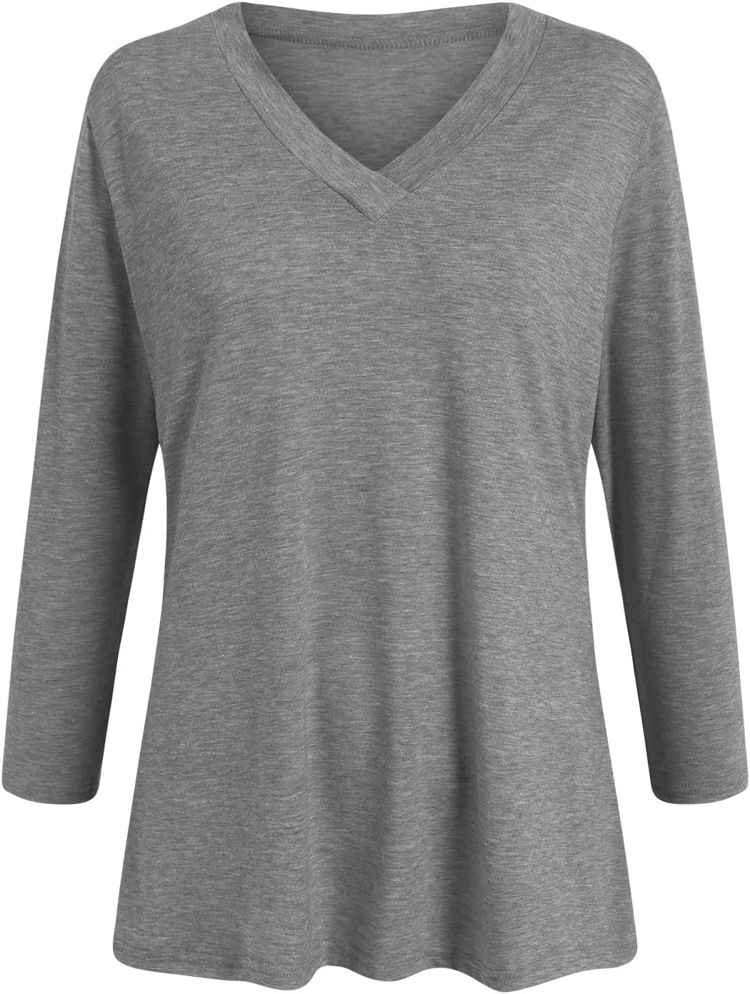 Summer Tops for Women 2025 3/4 Sleeve V Neck Shirts Casual Tunic Tops Fashion Cute Blouse Loose Basic Tops