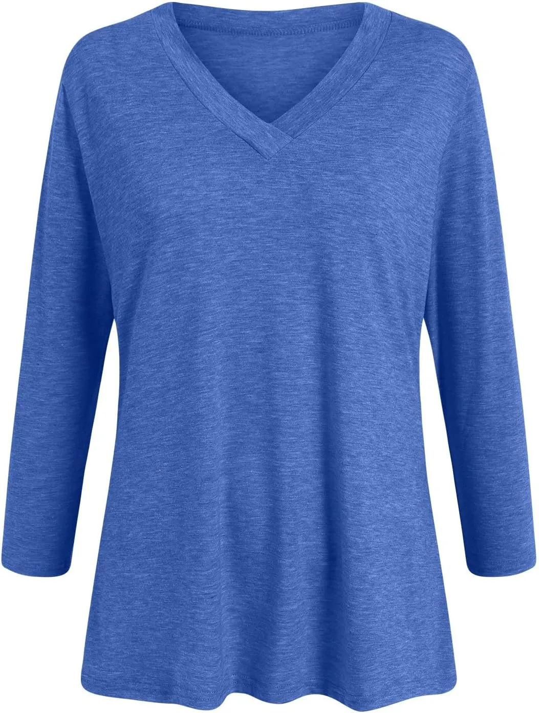 Summer Tops for Women 2025 3/4 Sleeve V Neck Shirts Casual Tunic Tops Fashion Cute Blouse Loose Basic Tops