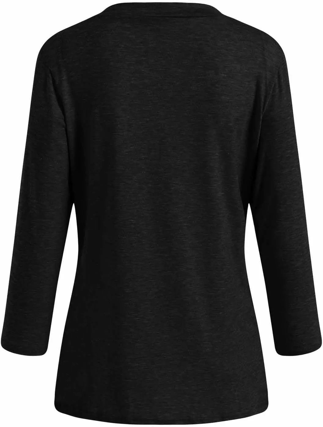 Summer Tops for Women 2025 3/4 Sleeve V Neck Shirts Casual Tunic Tops Fashion Cute Blouse Loose Basic Tops