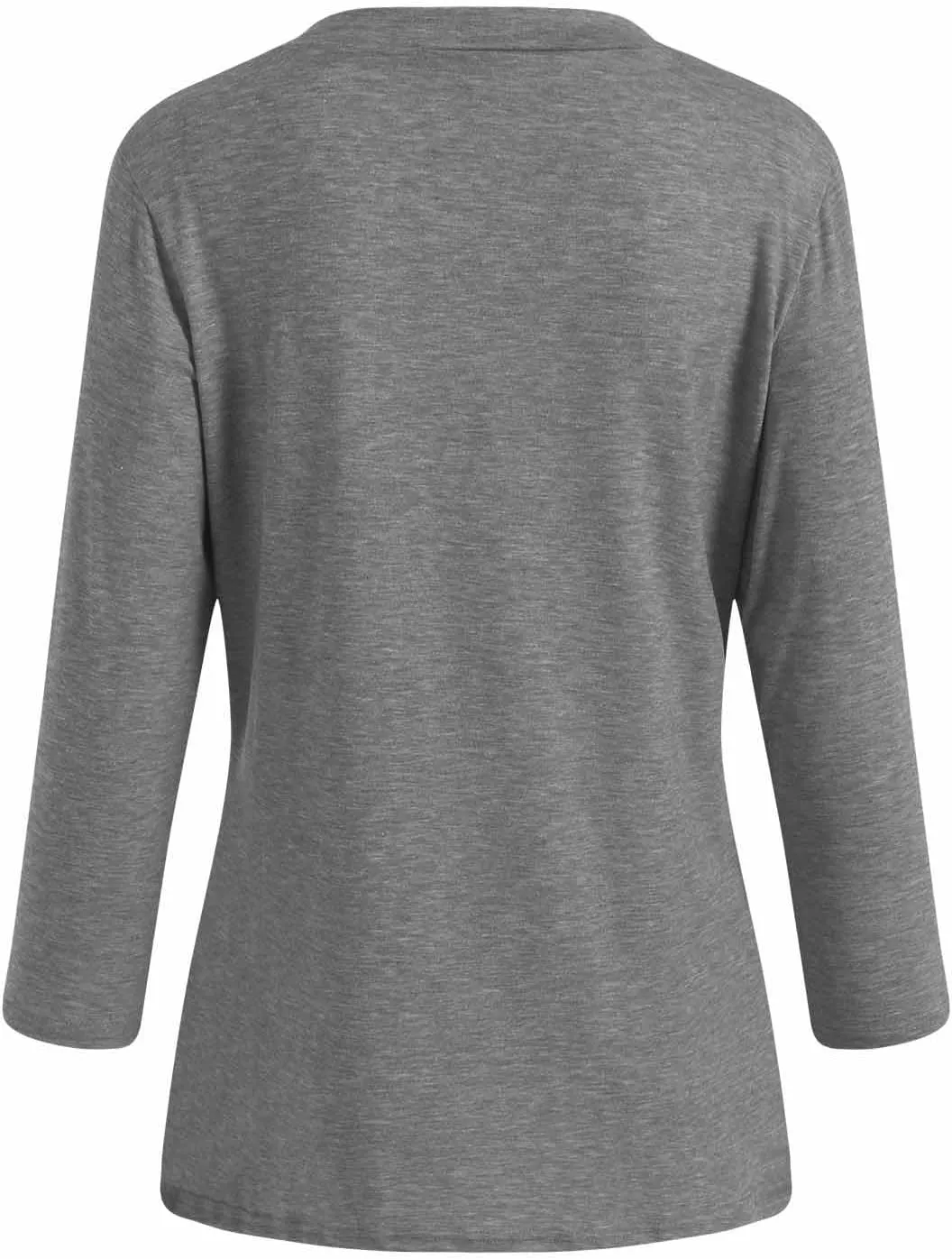 Summer Tops for Women 2025 3/4 Sleeve V Neck Shirts Casual Tunic Tops Fashion Cute Blouse Loose Basic Tops