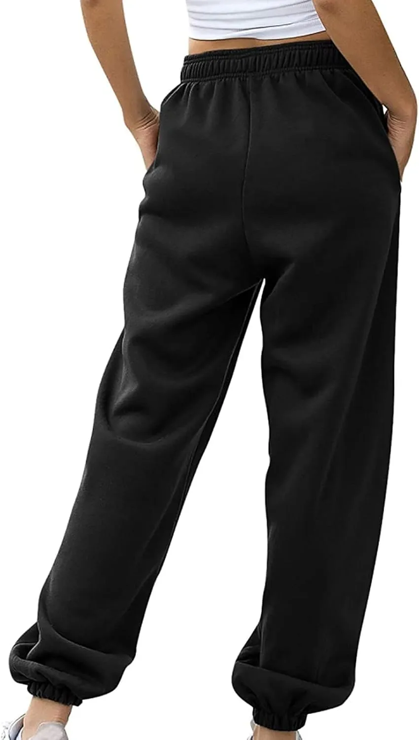 Sweatpants for Women Women's High Waisted Sweatpants Workout Active Joggers Pants Baggy Lounge Bottoms