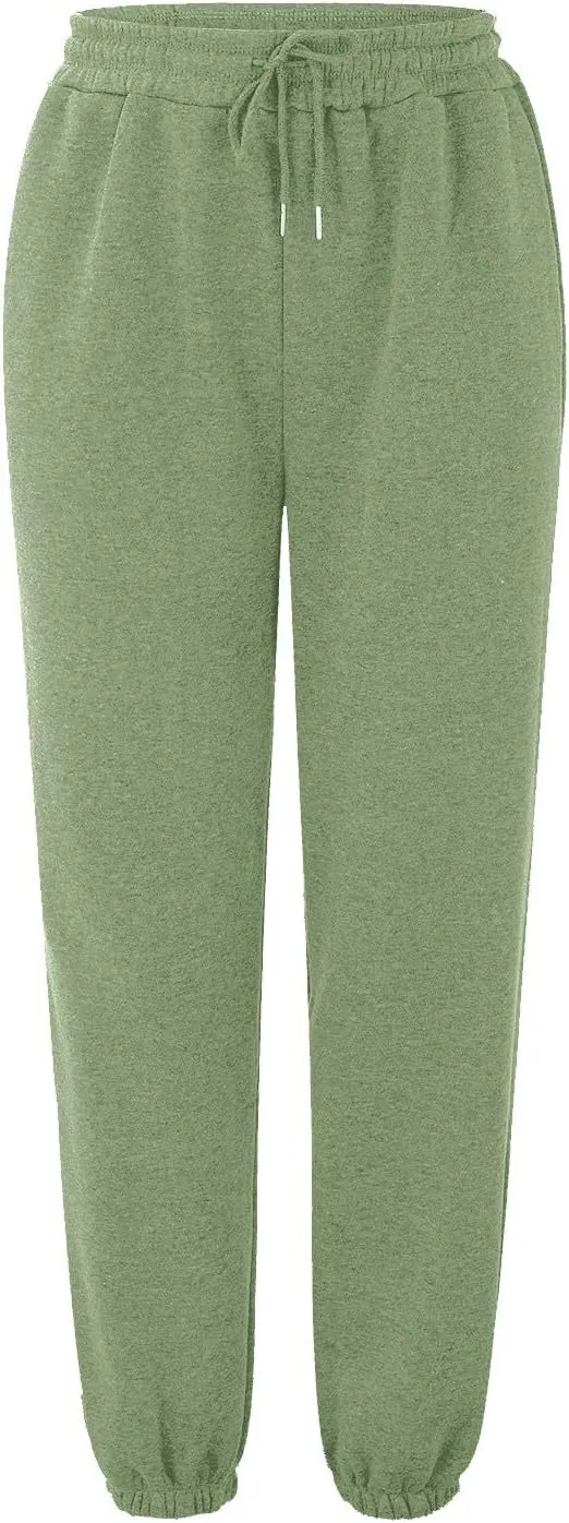Sweatpants Women Women's High Waisted Sweatpants Workout Active Joggers Pants Baggy Lounge Bottoms Wide Leg Pants