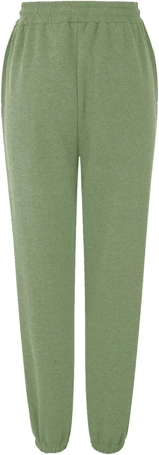 Sweatpants Women Women's High Waisted Sweatpants Workout Active Joggers Pants Baggy Lounge Bottoms Wide Leg Pants