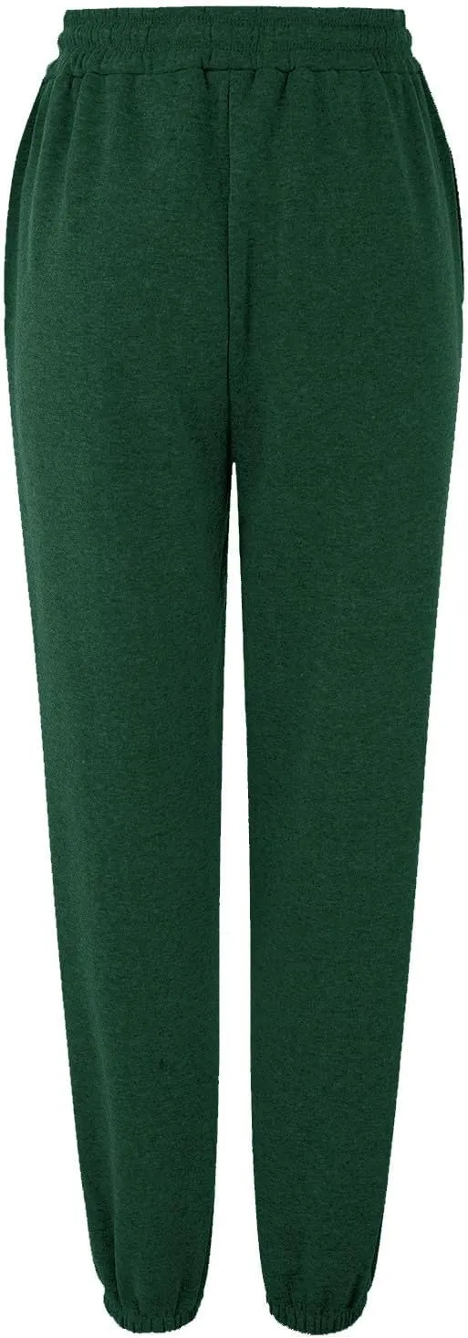 Sweatpants Women Women's High Waisted Sweatpants Workout Active Joggers Pants Baggy Lounge Bottoms Wide Leg Pants