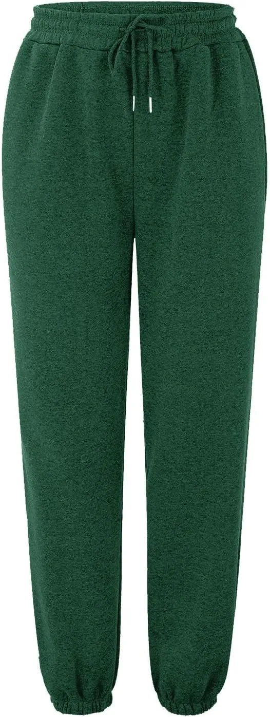 Sweatpants Women Women's High Waisted Sweatpants Workout Active Joggers Pants Baggy Lounge Bottoms Wide Leg Pants