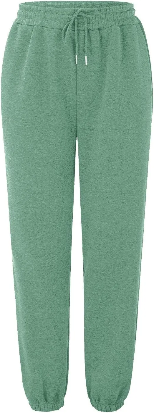 Sweatpants Women Women's High Waisted Sweatpants Workout Active Joggers Pants Baggy Lounge Bottoms Wide Leg Pants