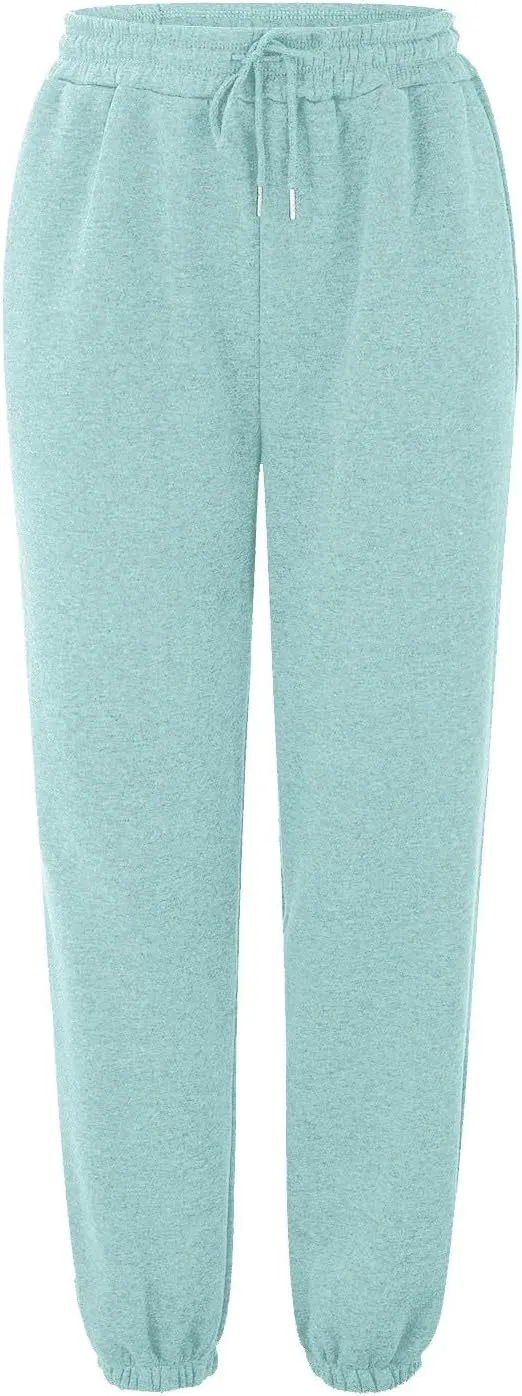Sweatpants Women Women's High Waisted Sweatpants Workout Active Joggers Pants Baggy Lounge Bottoms Wide Leg Pants