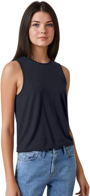 Tank Tops for Women, Sleeveless High Neck Tank Tops Fashion Summer Casual Basic Cotton Halter Tops for Women, Regular Fit