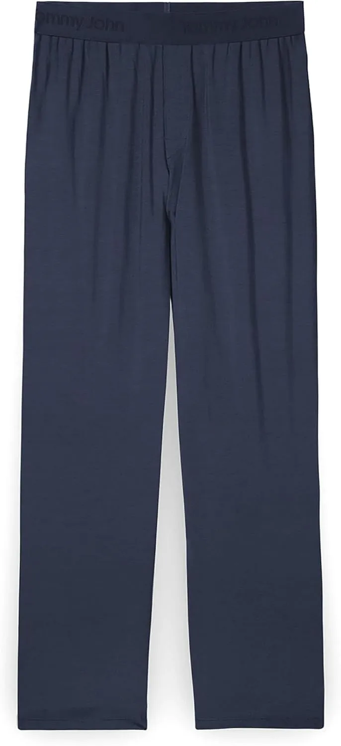 Tommy John Men's Second Skin Pajama Pants - Comfortable Soft Sleep & Lounge Bottoms for Men
