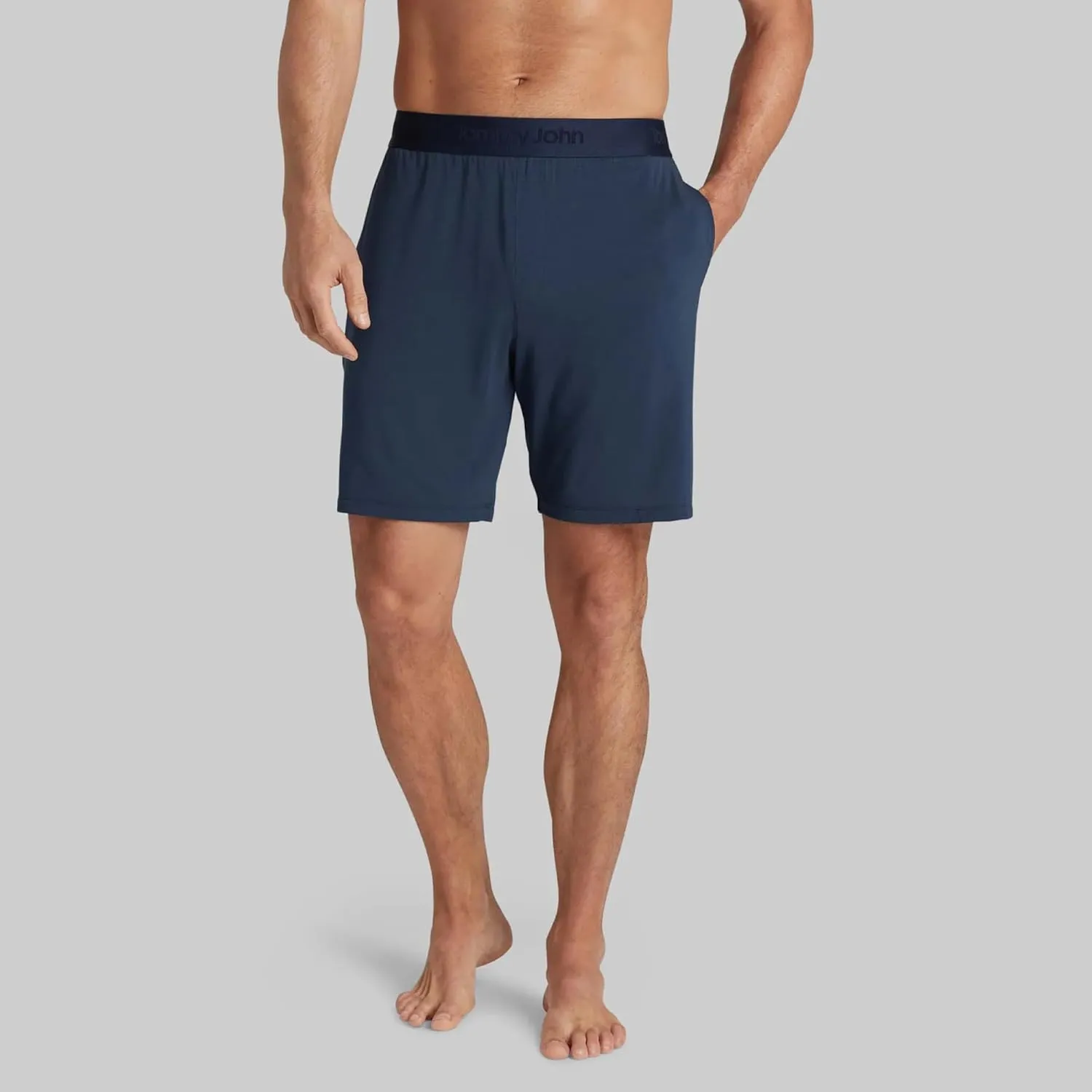Tommy John Men's Second Skin Pajama Shorts - Comfortable Soft Sleep & Lounge Bottoms for Men