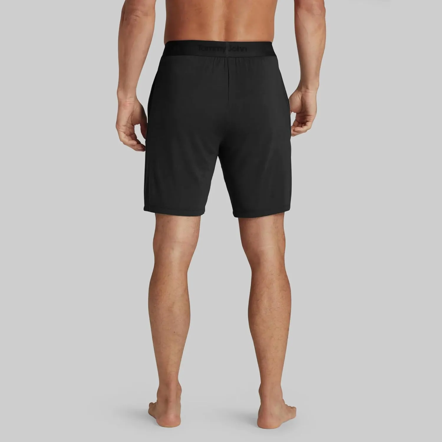 Tommy John Men's Second Skin Pajama Shorts - Comfortable Soft Sleep & Lounge Bottoms for Men