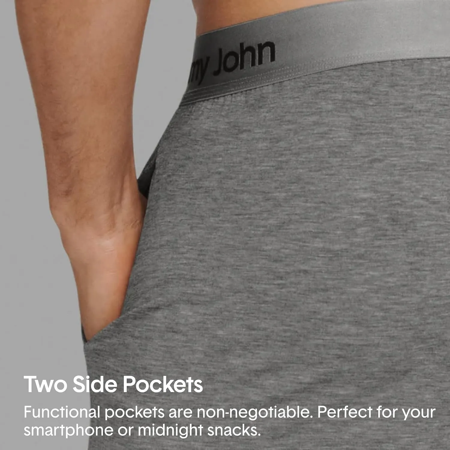 Tommy John Men's Second Skin Pajama Shorts - Comfortable Soft Sleep & Lounge Bottoms for Men