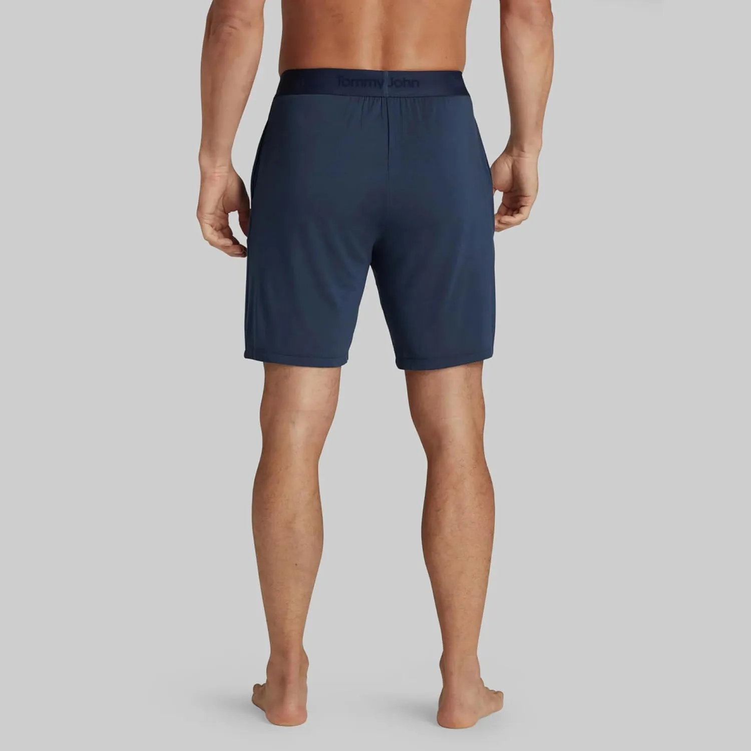 Tommy John Men's Second Skin Pajama Shorts - Comfortable Soft Sleep & Lounge Bottoms for Men