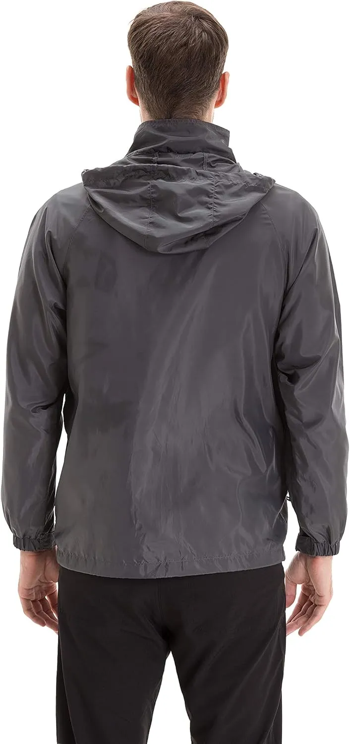 TRAILSIDE SUPPLY CO. Mens Windbreaker Jackets Lightweight Packable Jacket,Windproof and Dustproof