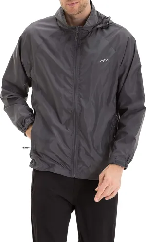 TRAILSIDE SUPPLY CO. Mens Windbreaker Jackets Lightweight Packable Jacket,Windproof and Dustproof