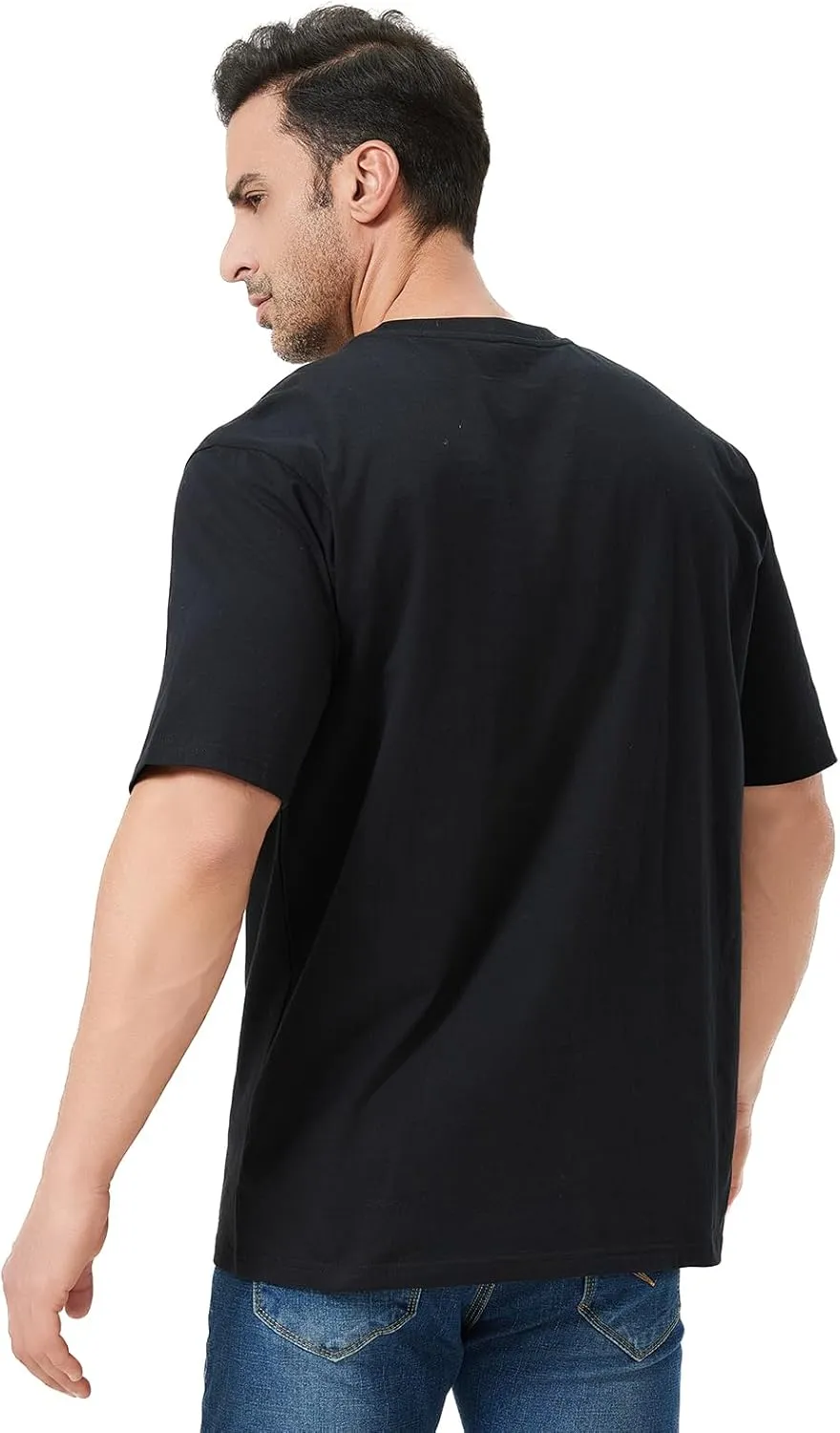 Unisex Oversized Cotton T-Shirt, Short Sleeve, Crewneck, Casual Loose Fit