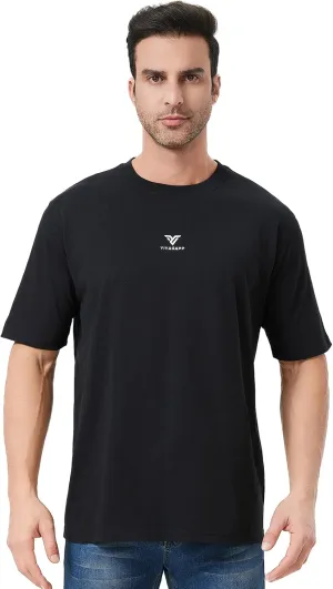 Unisex Oversized Cotton T-Shirt, Short Sleeve, Crewneck, Casual Loose Fit