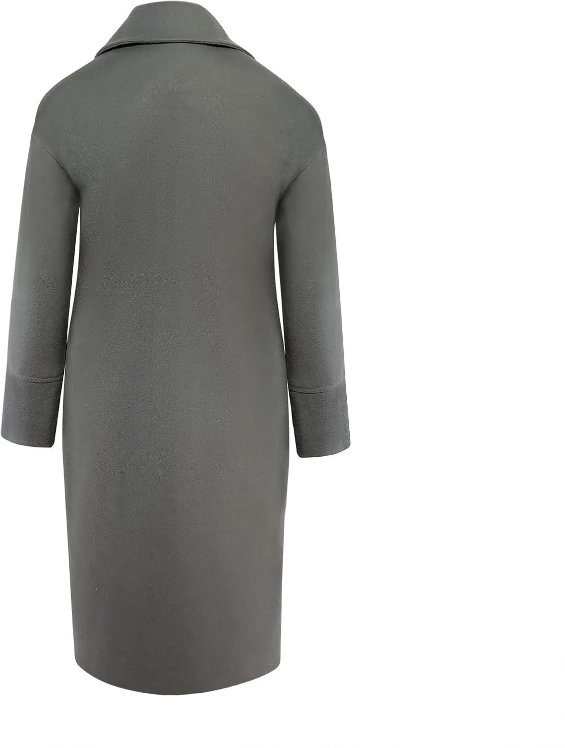 Women Oversized Long Winter Coats Warm Wool Blend Pea Trench Coat Overcoat Womens Fall Fashion 2024