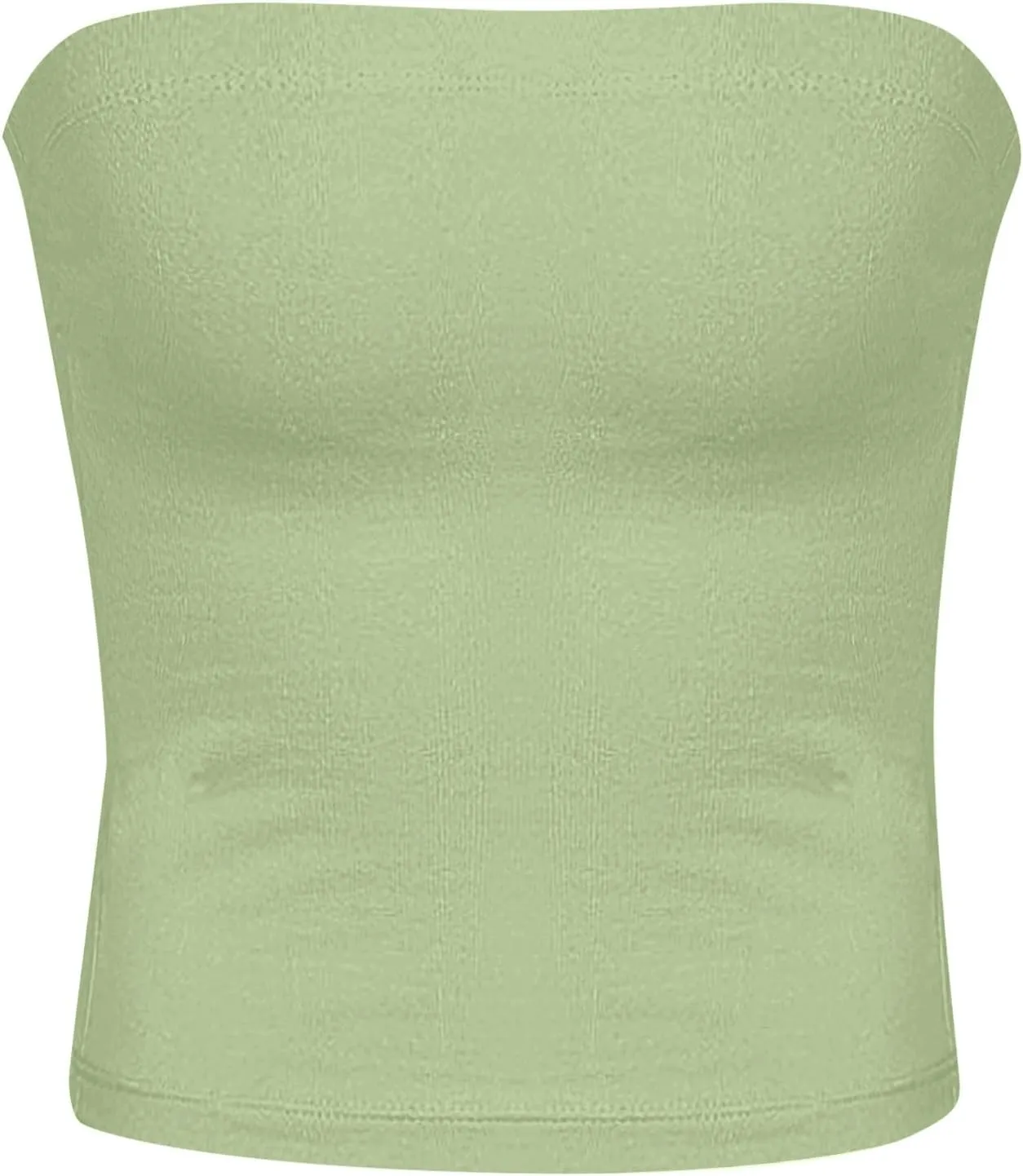 Women Tube Top Summer 2025 Bandeau Tank Sleeveless Strapless Backless Blouse Going Out Tunic Shirts