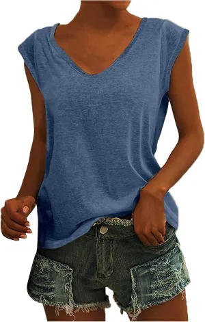 Women's Basic Tees Sequin Tops V-Neck Short Sleeve Tops Loose Shiny Dress Up Tops Party Short Blouses, S-5XL