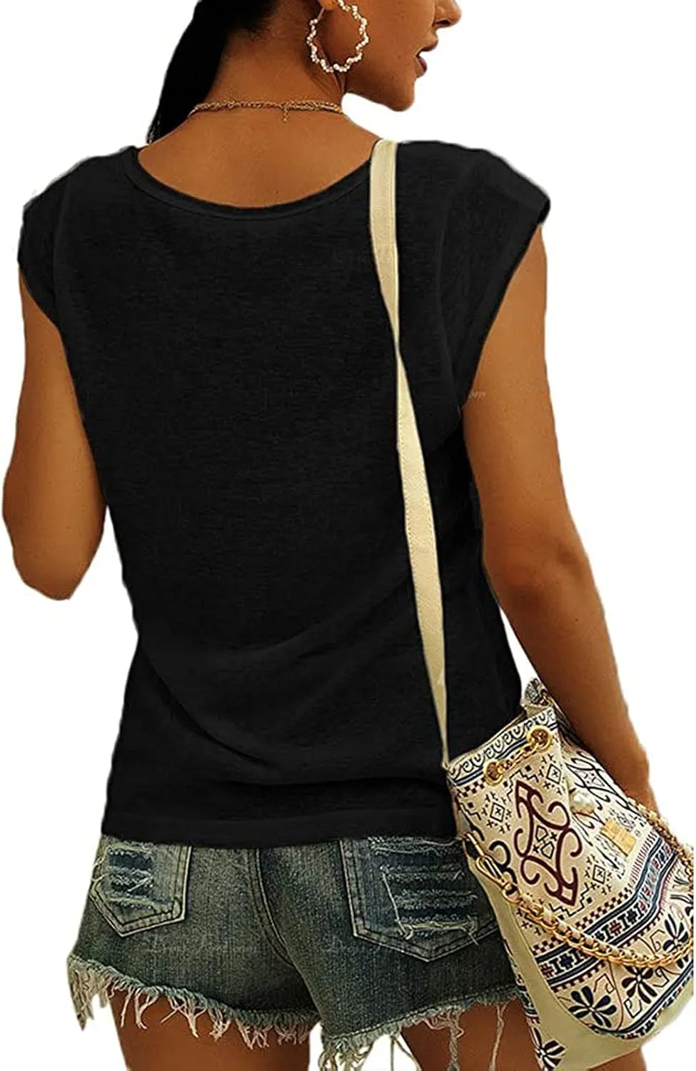 Women's Basic Tees Sequin Tops V-Neck Short Sleeve Tops Loose Shiny Dress Up Tops Party Short Blouses, S-5XL