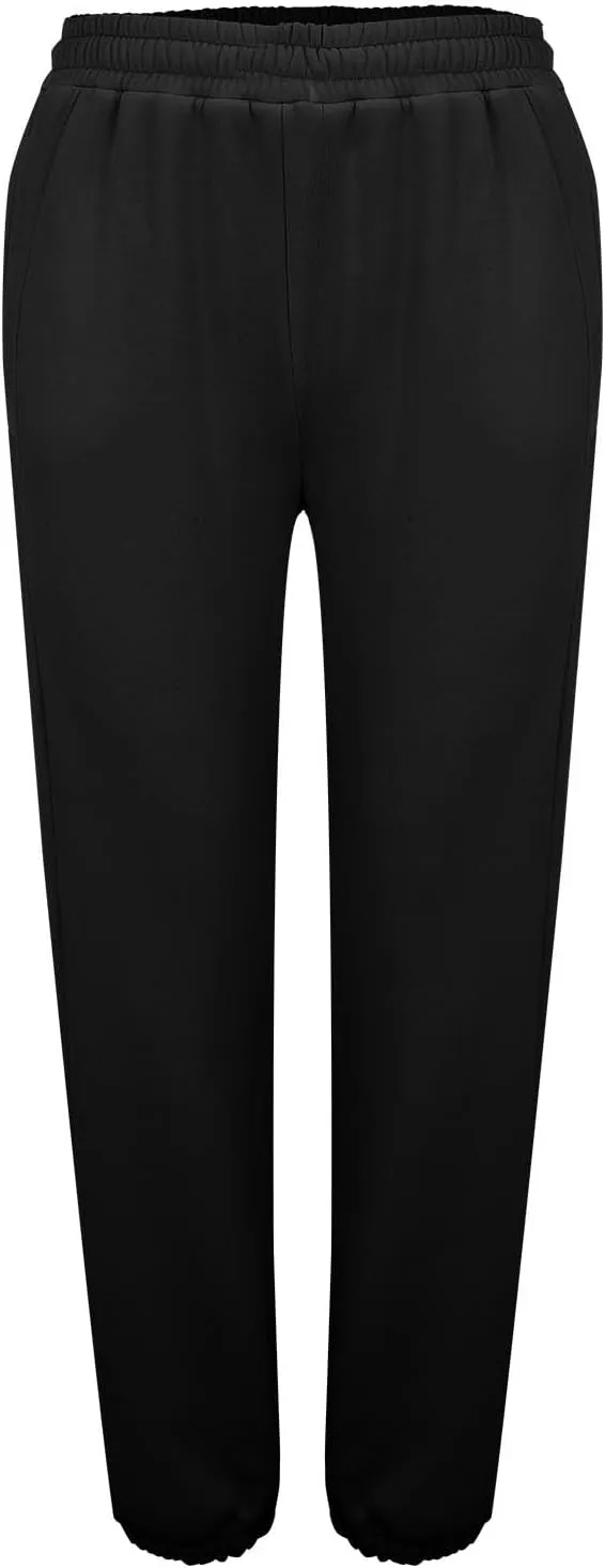 Women's Casual Joggers Pants V Crossover High Waisted Baggy Lounge Bottoms Pants Leggings