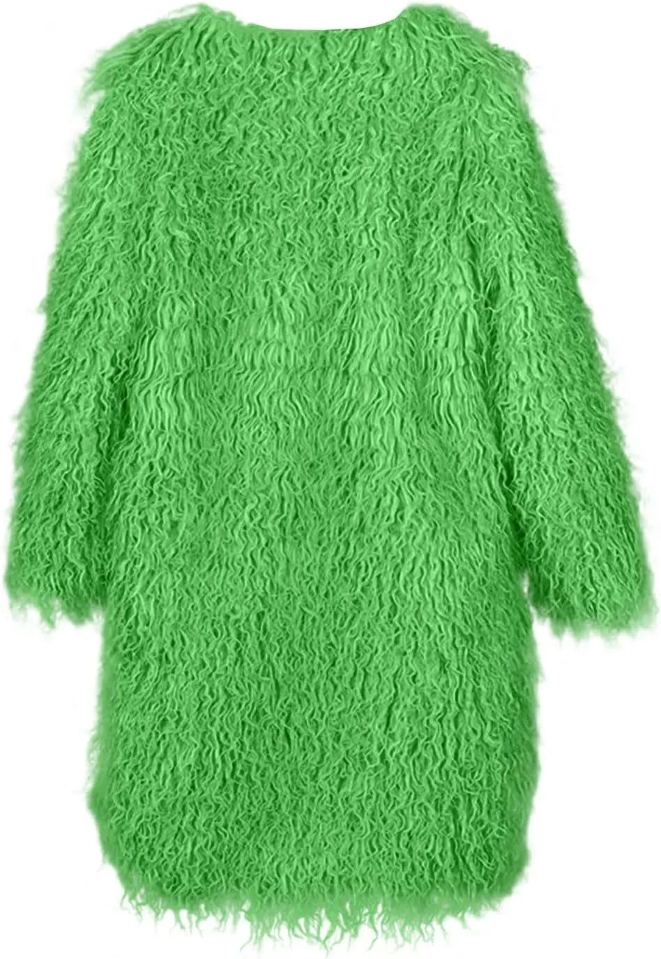 Womens Fluffy Faux Fur Jacket Luxury Shaggy Plush Winter Coats Open Front Long Sleeve Cozy Warm Cardigan Outerwear