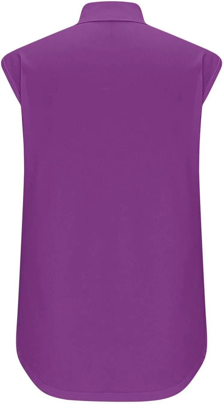 Womens Golf Shirt Tank Tops 1/4 Zip Tennis Tank Tops with Collar Outdoor Lightweight Quick Dry Workout Athletic Tops