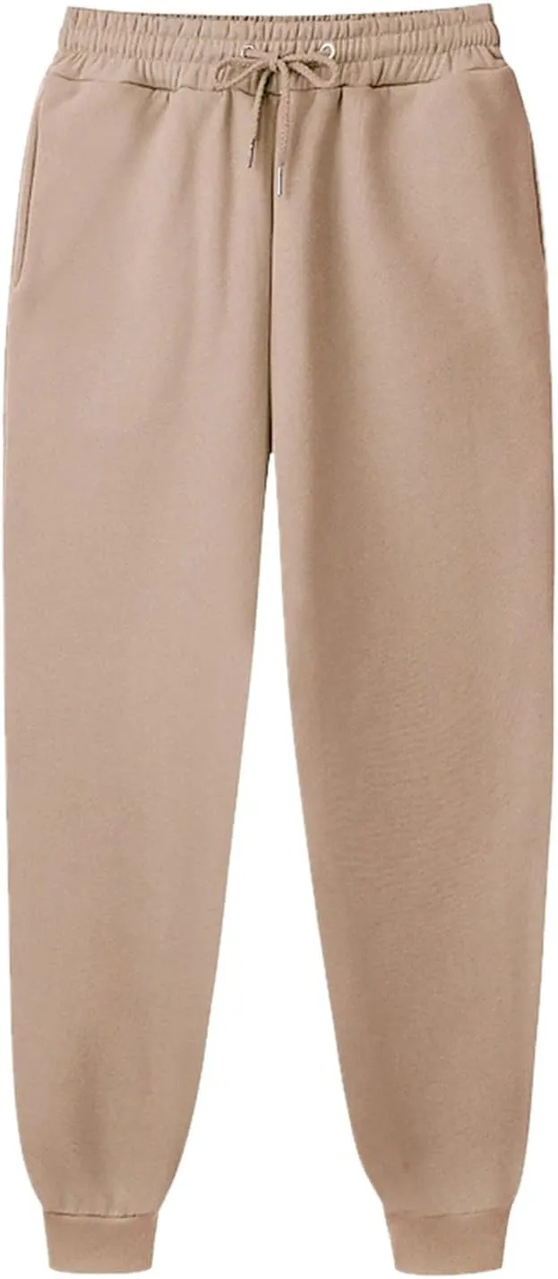 Womens High Waisted Joggers Cinch Bottom Baggy Sweatpants Casual Workout Pants Track Jogging Lounge Bottoms Trousers