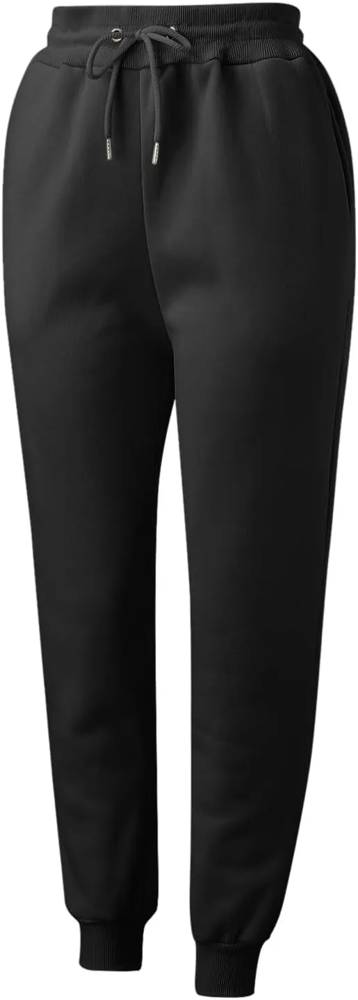Women's High Waisted Sweatpants Workout Active Baggy Joggers Lounge Bottoms Cinch Bottom Drawstring Comfy Trousers