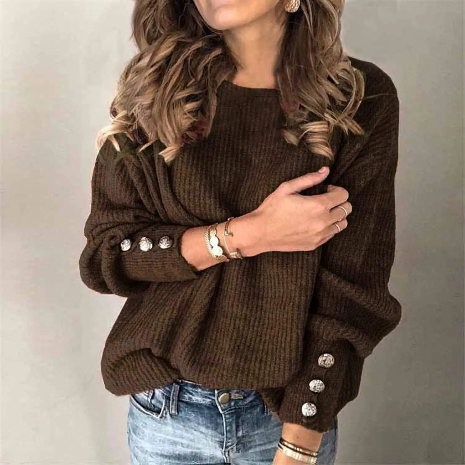 Womens Long Sleeve Turtleneck Tops 2023 Plus Size Pullover Sweaters Solid Knit Tunic Jumper Top