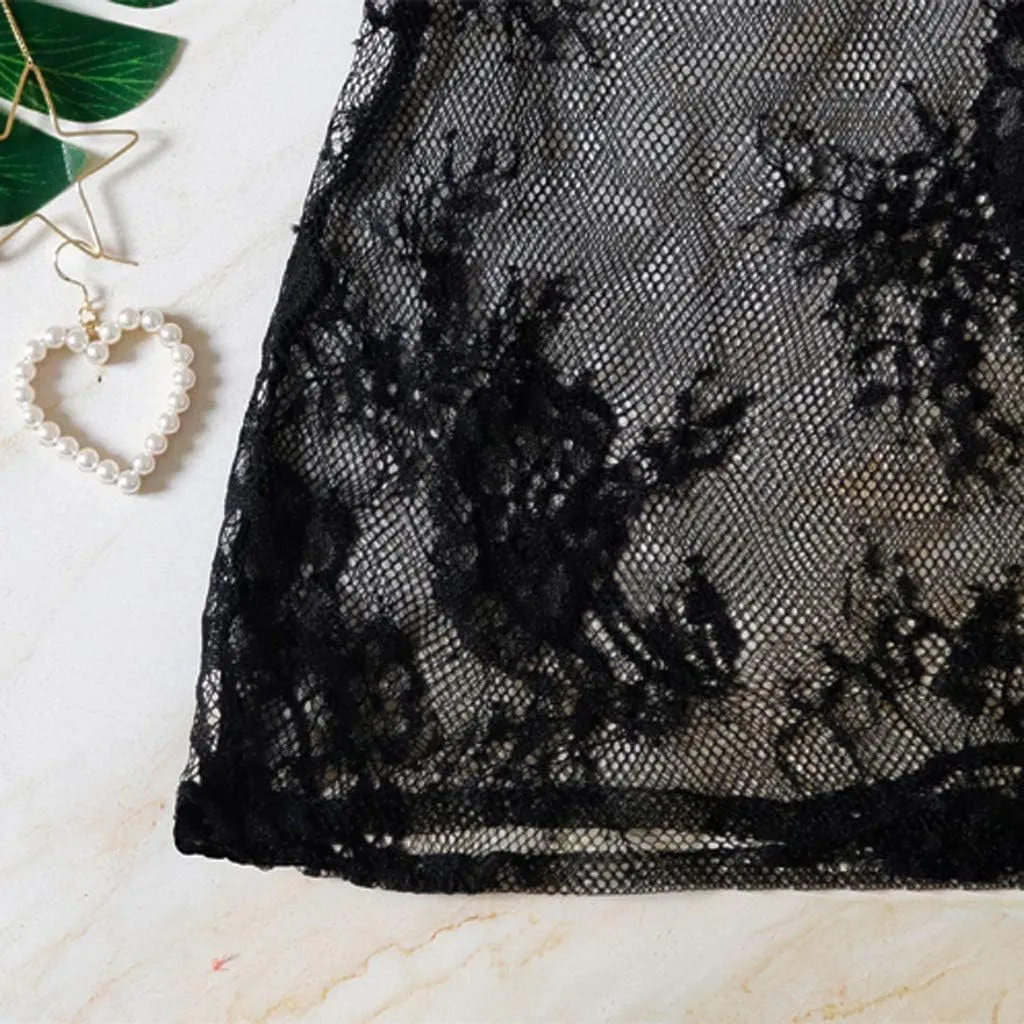 Women's Nightie Babydoll Lingerie for Women Lace Sexy Women Exotic Lingerie Sheer Nightgown for Sex Play Sleepwear