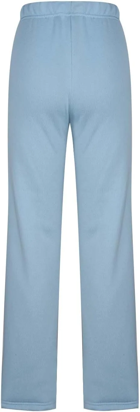 Women's Solid Color Long Pants Dressy Straight Leg Winter Sweatpants Thickened Plus Size Trousers with Pockets