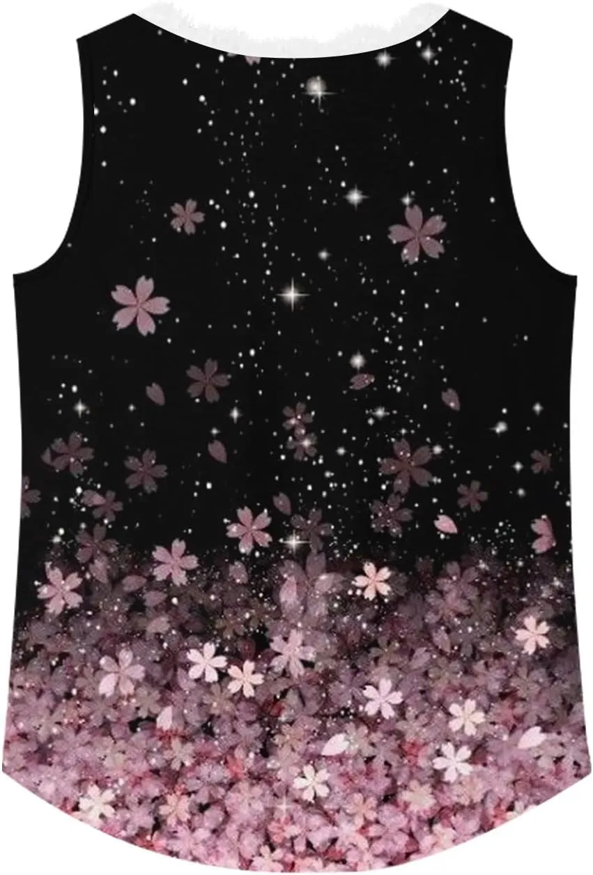 Womens Summer Tank Tops Loose Fit Lace V Neck Sleeveless Tops Shirts Dressy Casual Flowy Going Out Tank Tops