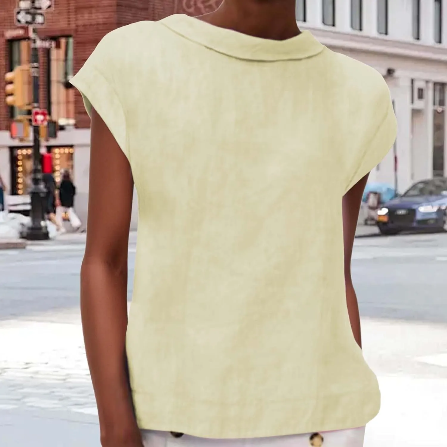 Womens Tank Tops Loose Casual Summer Tops Crew Neck Basic Sleeveless Shirts Trendy 2025