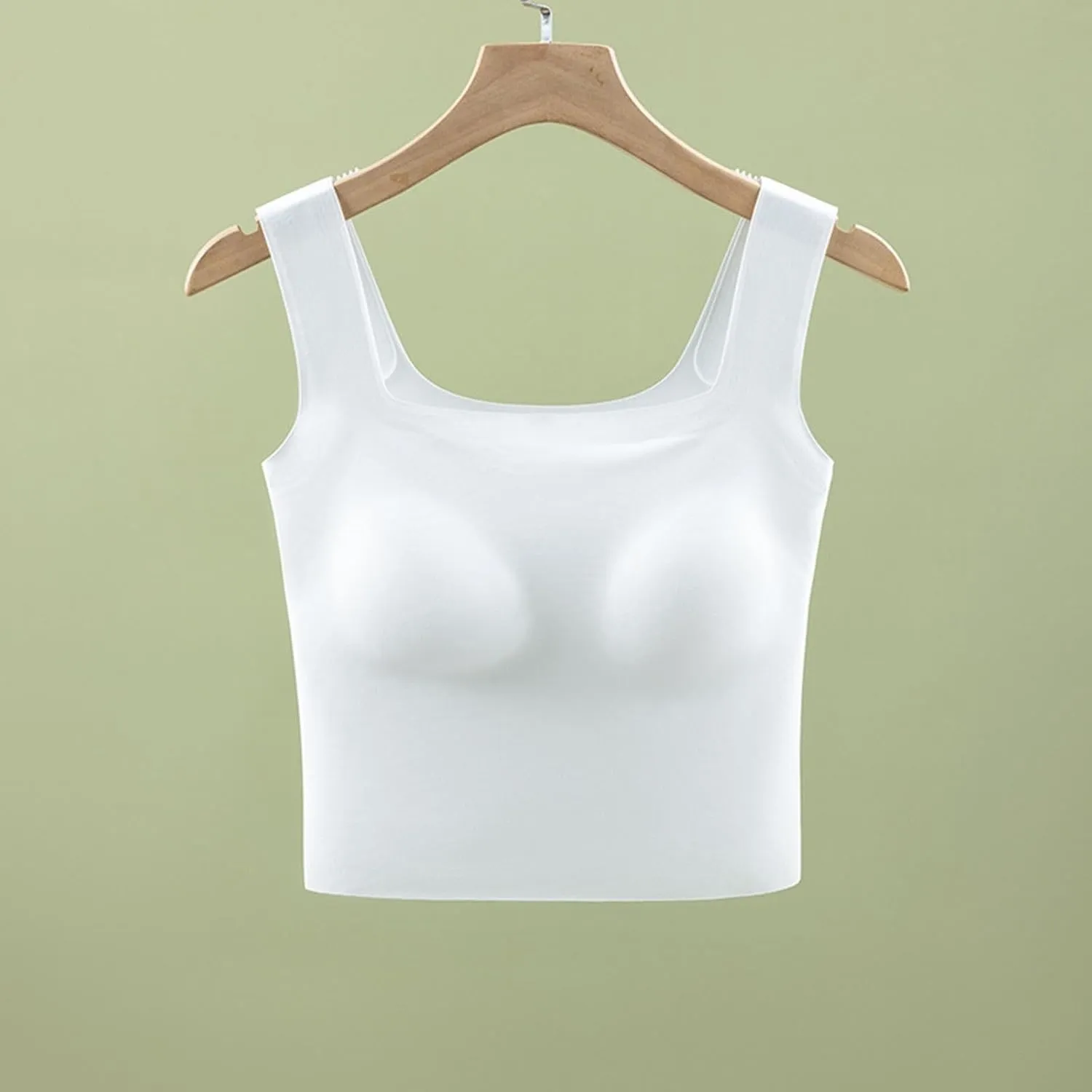 Workout Tank Tops Women Built in Bra Loose Fit U Neck High Strechy Sleeveless Slim Fit Tops Camisole Workout Tops