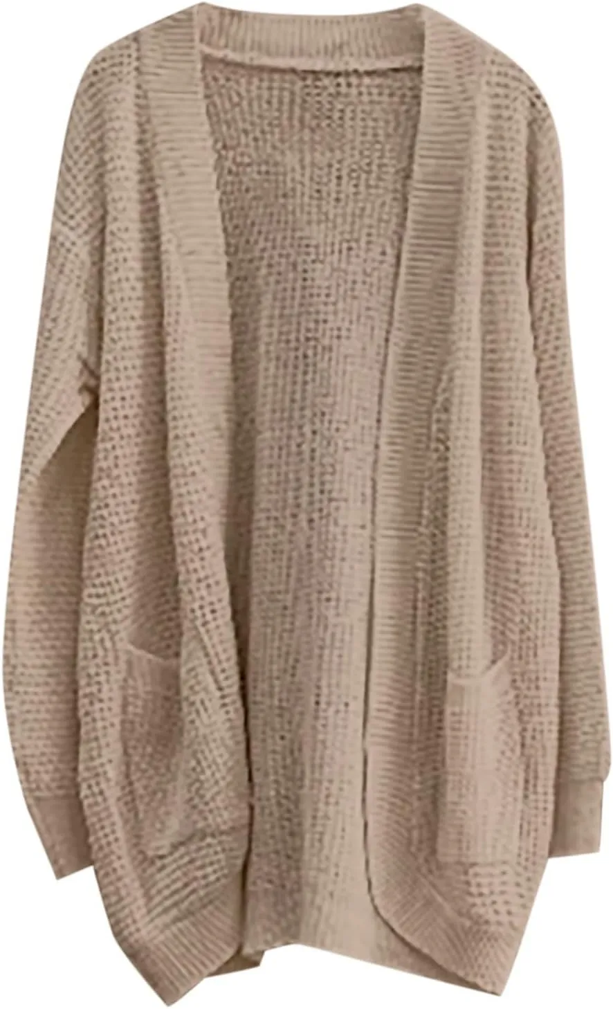 ZYXTIM Womens 2024 Long Sleeve Chunky Cable Knit Fall Cardigans Sweaters Plus Size Open Front Warm Outwear Coats with Pockets